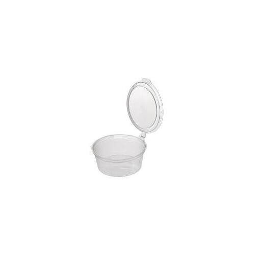 1oz (30ml) Sauce cup Hinged -50/Sleeve (20)