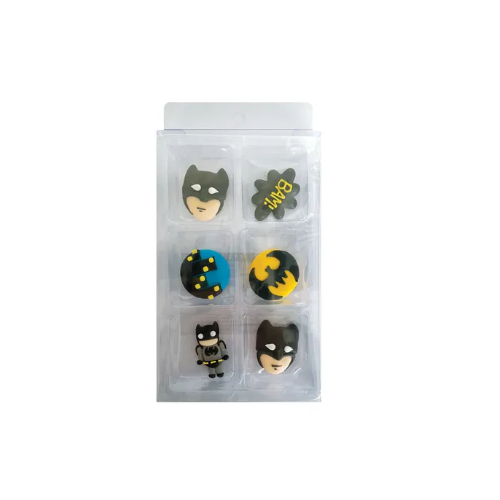 Batman Sugar Decorations 6/pkt