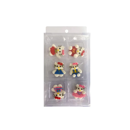 Hello Kitty Sugar Decorations 6/pkt