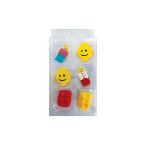 Lego Sugar Decorations 6/pkt