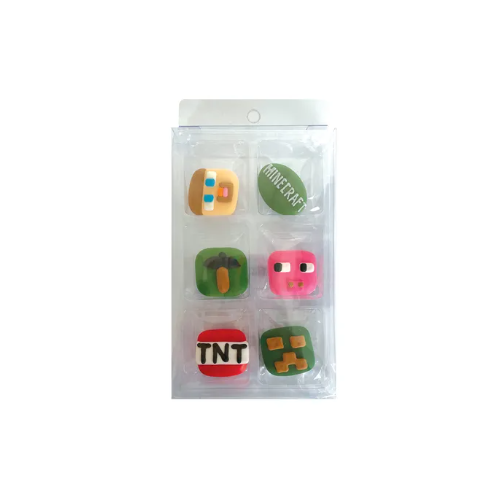 Minecraft Sugar Decorations 6/pkt