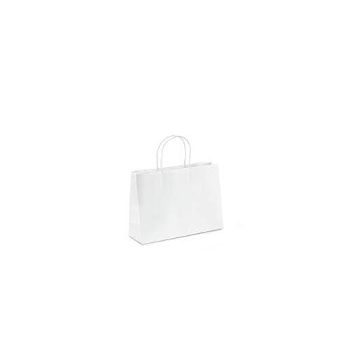 Small White Boutique Paper Gift Bags - 20pk - 350W x 260H +110mmG