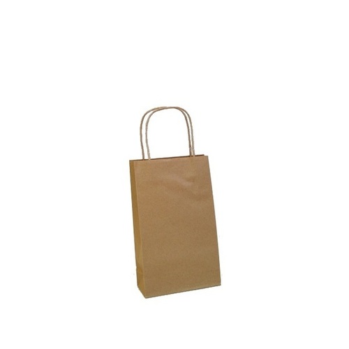 Kraft Brown Paper Gift Bag - #2 Petite (Small) rope handles - 165*140*75mm- 25 psc/sl 