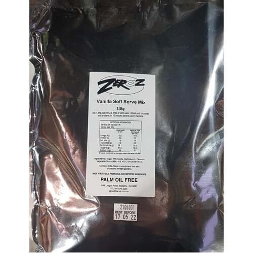 Vanilla Ice-Cream Powder- 9x1.5kg bags
