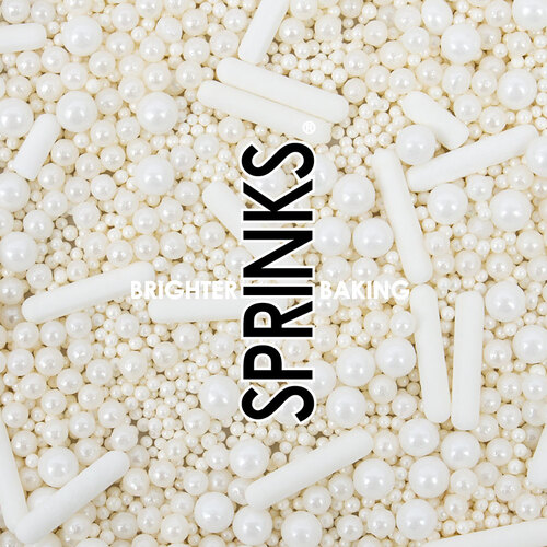 Bubble and Bounce White Sprinkles 500g