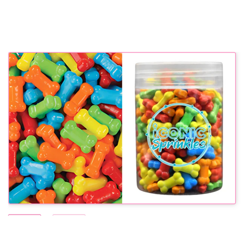 Bones Sprinkles Coloured 100g