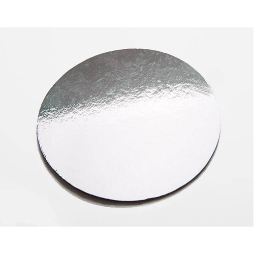 10" Silver Standard Plain Foil Cake Board Carton of 50