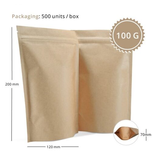 100g Stand Up Pouches- No Window -50sl
