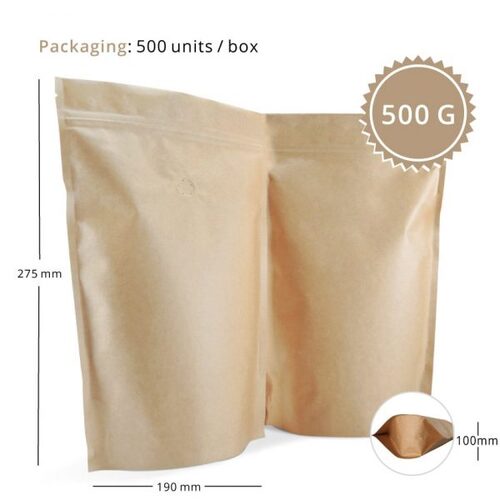 500g Stand Up Pouch - No Window - 50 SL 