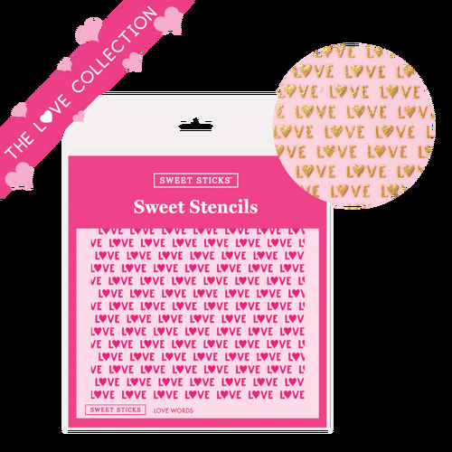 Love Words Stencil