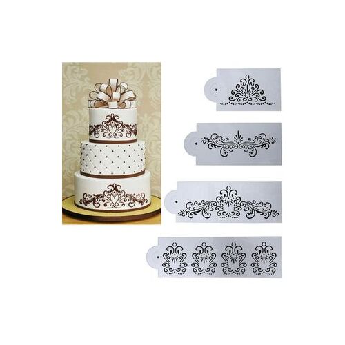 Royal Scroll Stencil Set - 4 Pieces *Limited Edition*