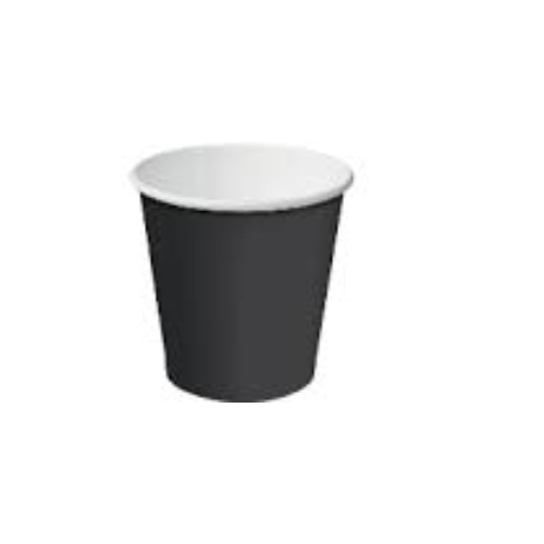 12 Oz Black Matte Finish Single Wall Coffee Cup -Sleeve of 50