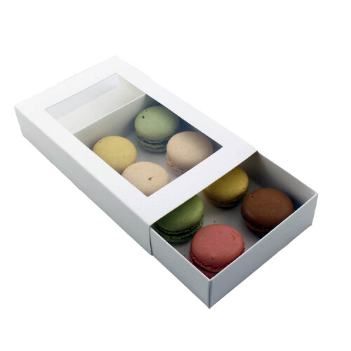 Slice Boxes with window lid 5 pack - 18 cm x 11.2 cm x 3.7 cm High 