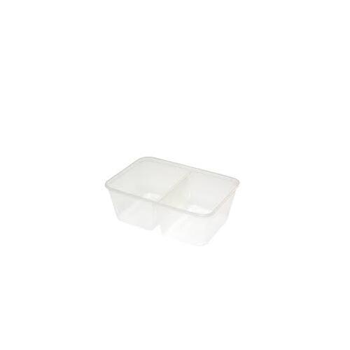 650ml 2 compartment rectangle Container - (50 P/SL)