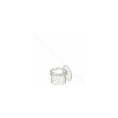 Clear Locksafe Cup &  Lid 120ml - sleeve of 25