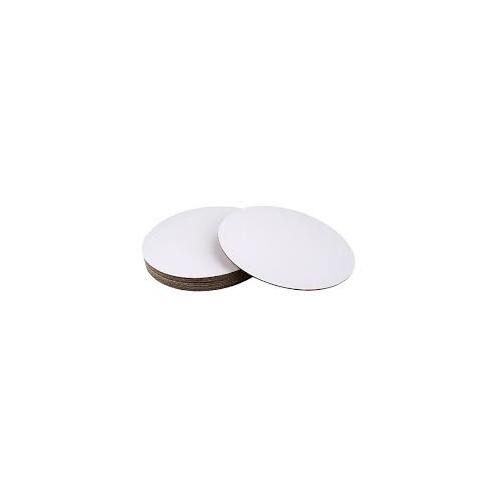 8 Inch White Top Round Cake Board - pack of 50