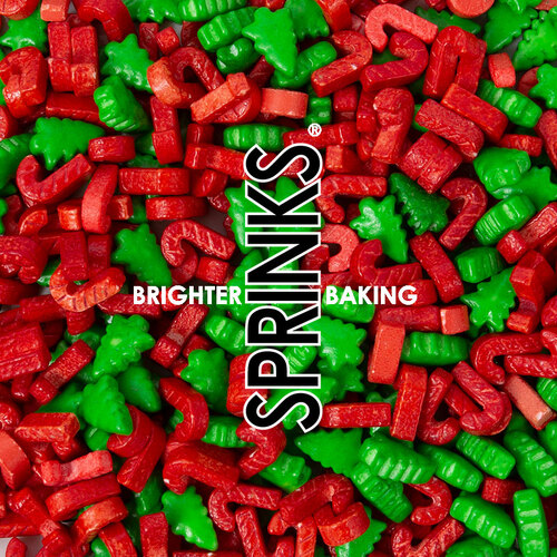 Santas Coming Sprinkles 80g Tub
