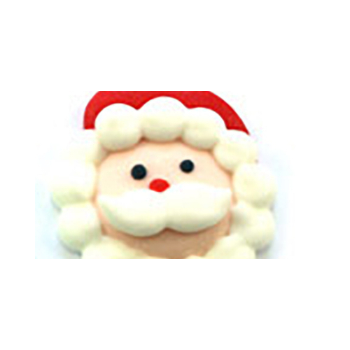 Santa Face Sugar Decorations  - 6/pack