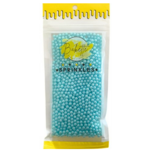 Pearly Sky Blue Sugar Pearls (Gluten Free) 56g